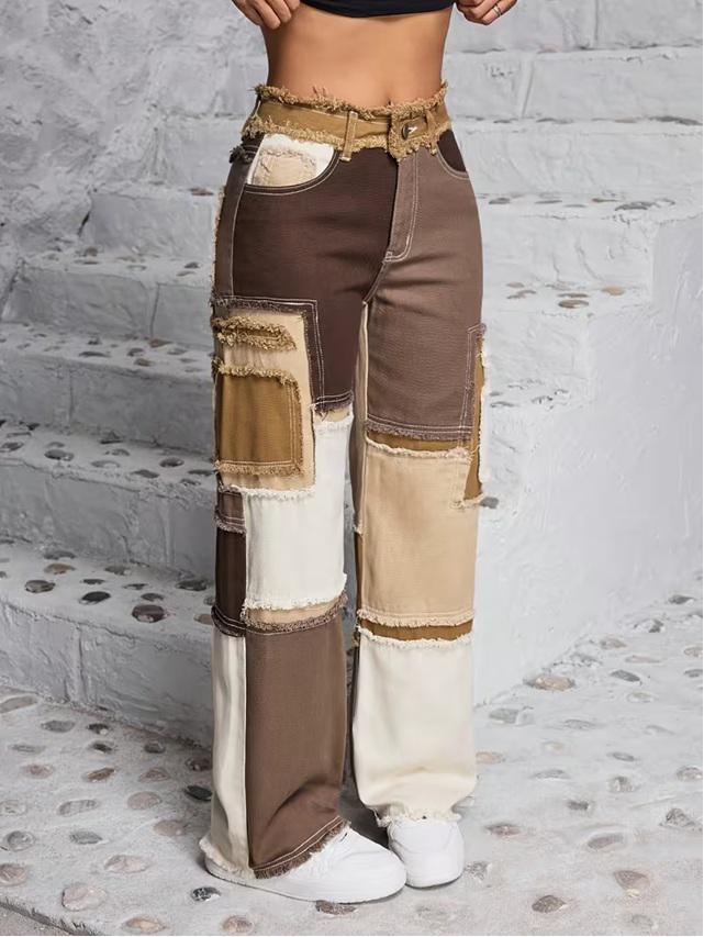 Jeans High Waist Nude Mix Fashion - Image 4