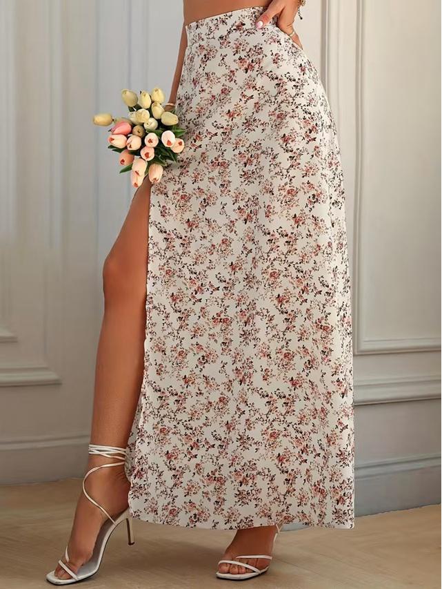 Falda Blanca Elegant Print Luxe - Image 2