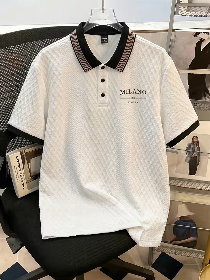Polo Milano Italia Premium Blanco Elegante