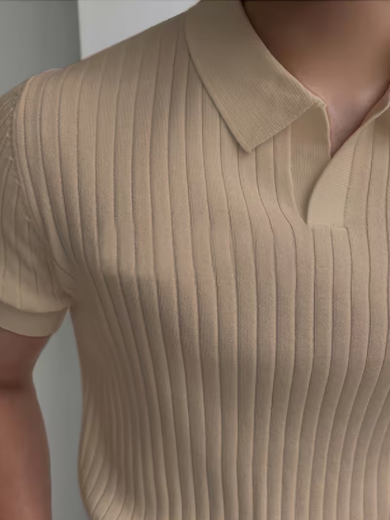 Polo Urban Ribbed Beige Premium - Image 2
