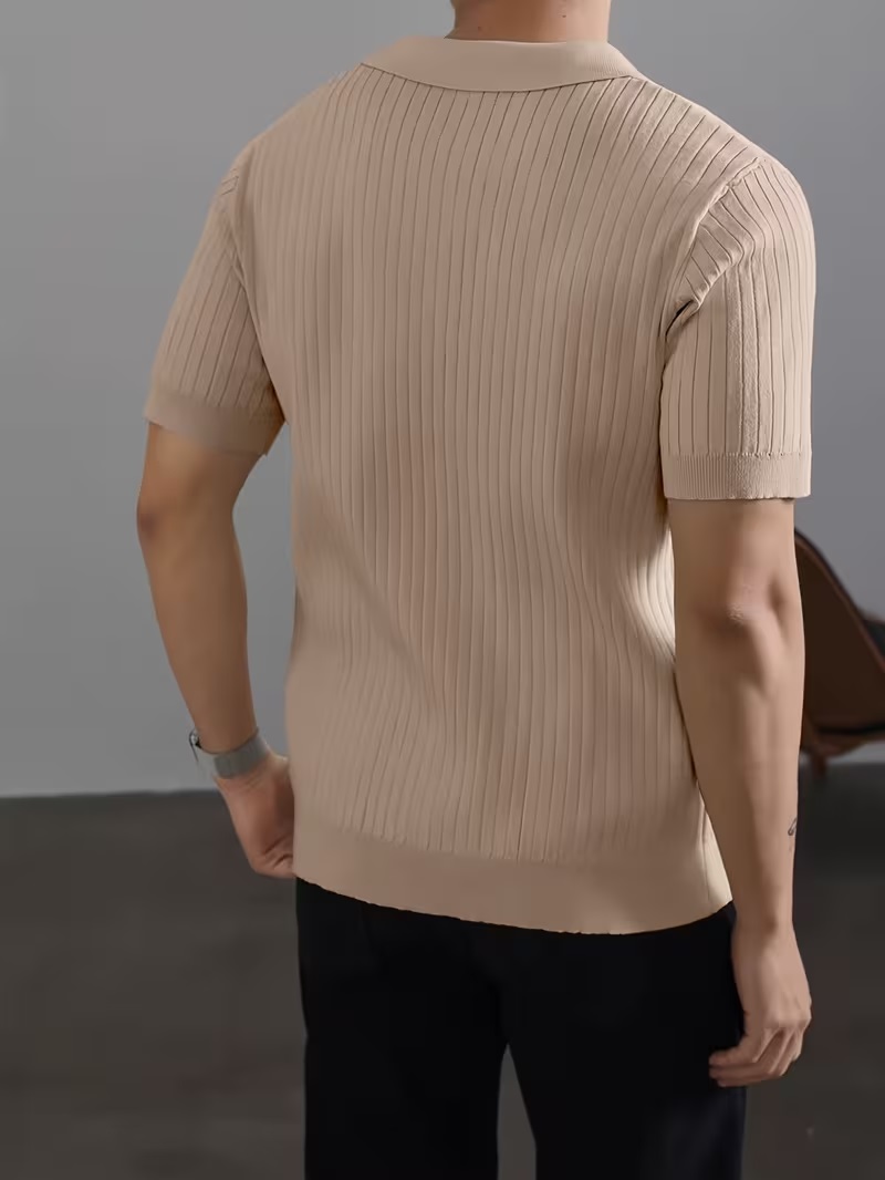 Polo Urban Ribbed Beige Premium - Image 3