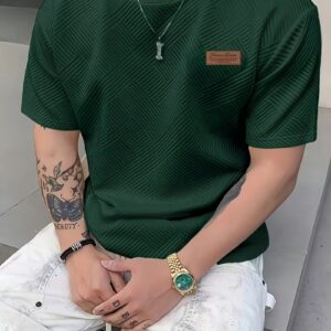 Camiseta Luxury Texture Verde Esmeralda