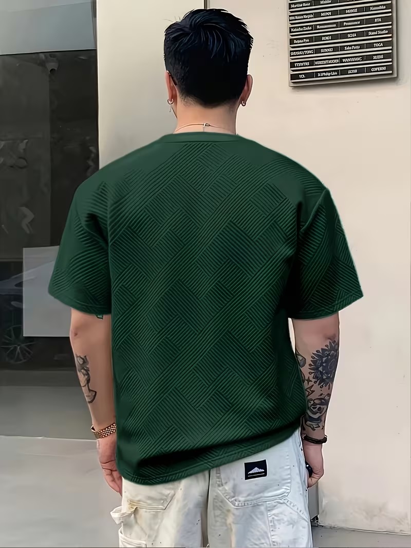 Camiseta Luxury Texture Verde Esmeralda - Image 3