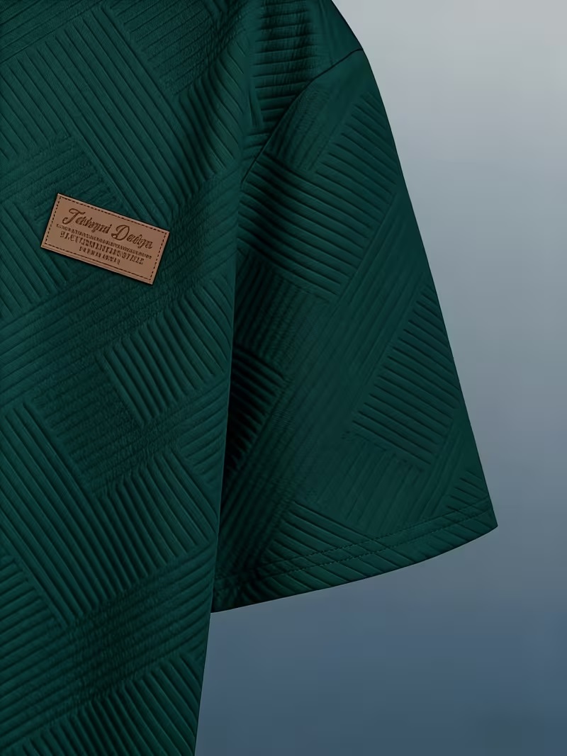 Camiseta Luxury Texture Verde Esmeralda - Image 2