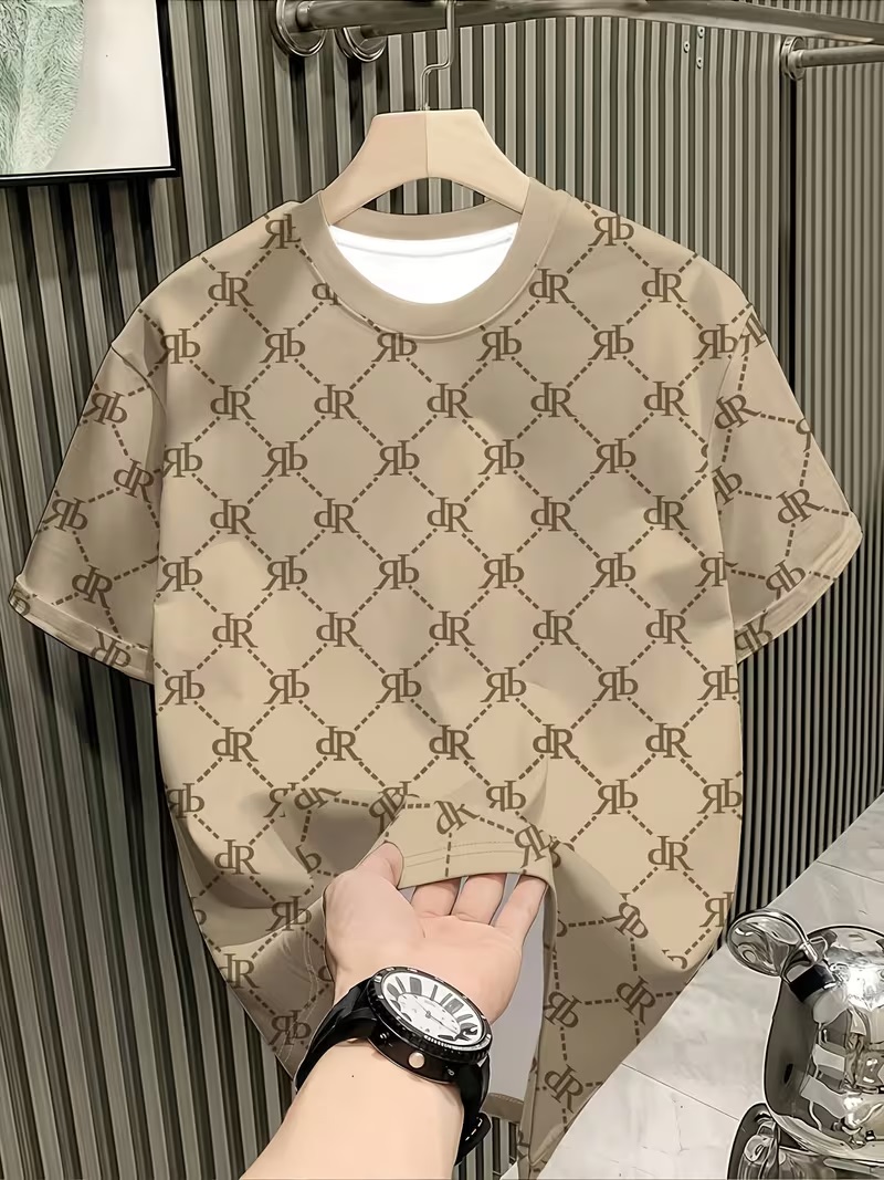 Camiseta Beige Pattern Luxury Edition