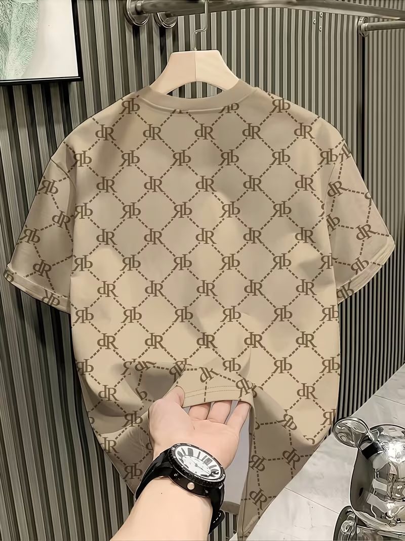 Camiseta Beige Pattern Luxury Edition - Image 3