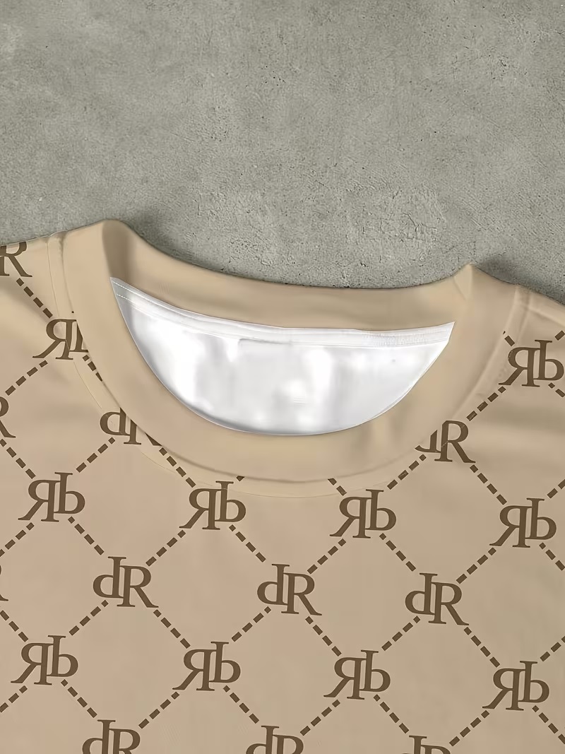 Camiseta Beige Pattern Luxury Edition - Image 2